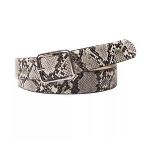 Snakeskin Print Belt